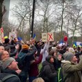 ВИДЕО | Столкновения с полицией произошли на акции протеста в Брюсселе
