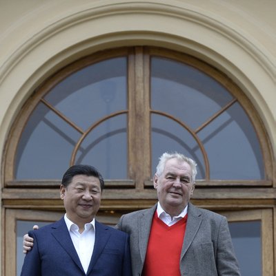 Xi ja Zeman Prahas