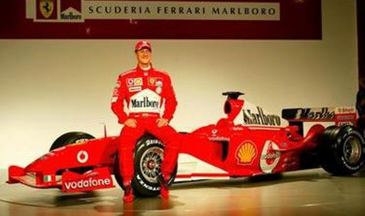 Michael Schumacher ja Ferrari F2004