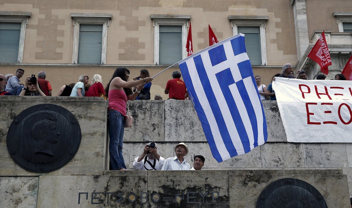 Protesteerijad Ateenas