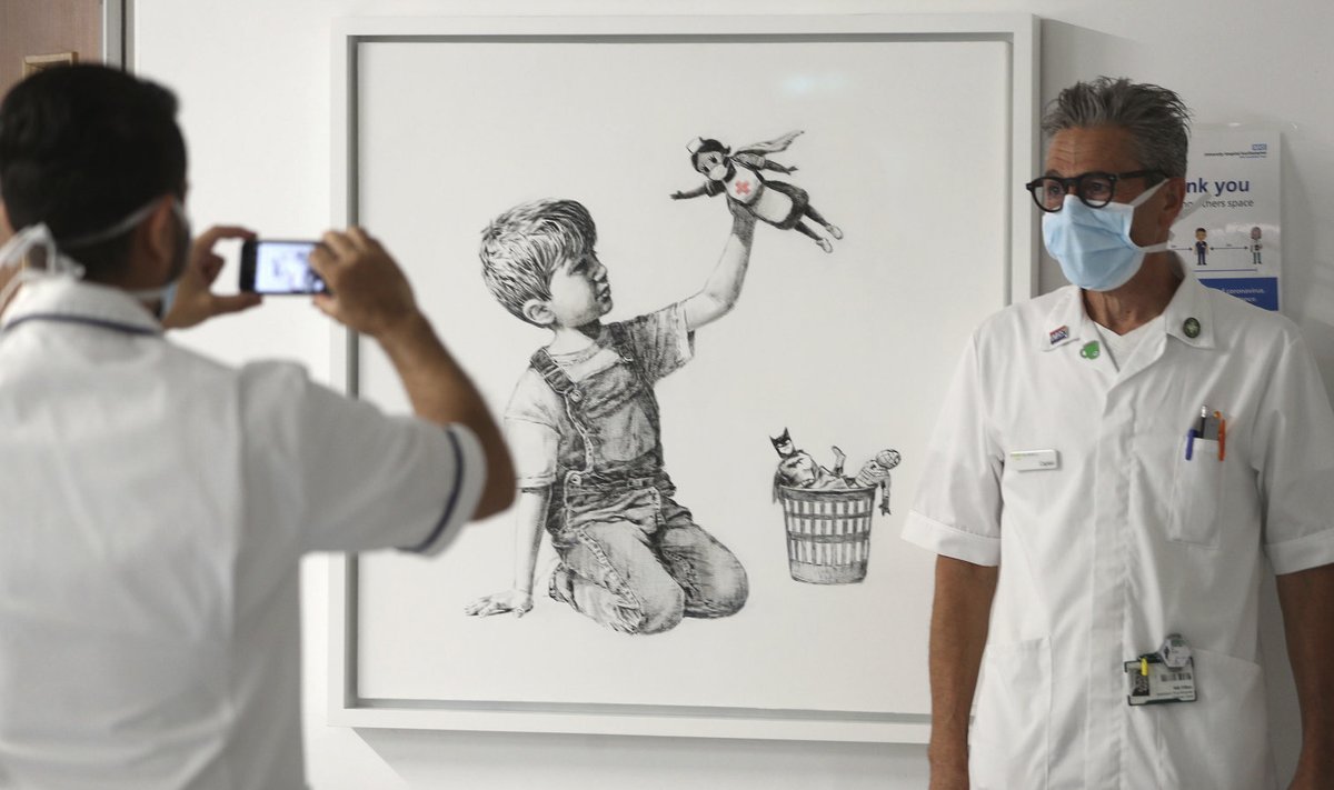 Banksy "Mängumuutja" müüdi 20 miljoni dollari eest.