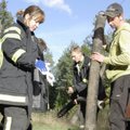 Aegviidu vabatahtlikud tõid metsast välja vigastatud mootorratturi