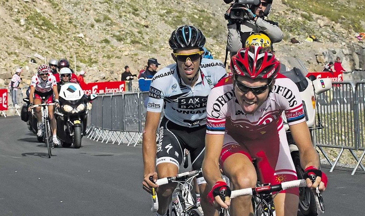 Paistab, et tänavusel Tour de France’il tuleb Rein Taaramäel jälle Cofidise särgiga leppida. (Foto: AFP/Scanpix)