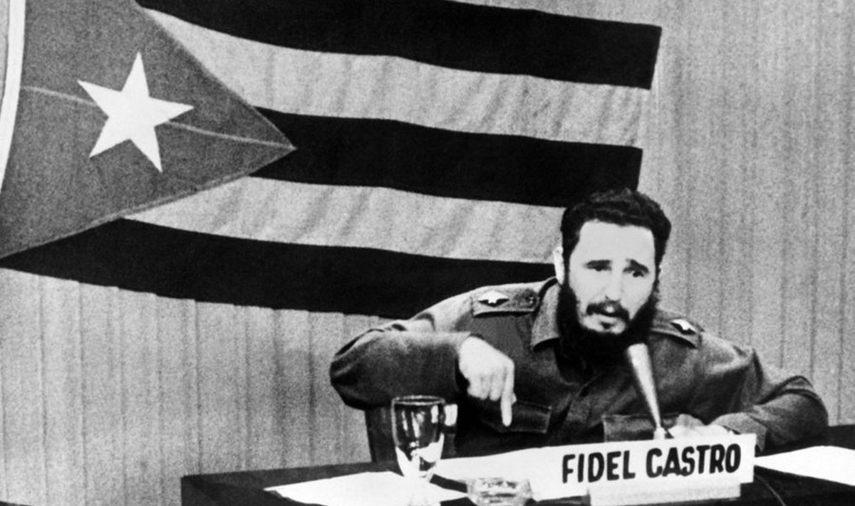 Fidel Castro 1962. aasta oktoobris kõnet pidamas. Foto: AFP/Scanpix