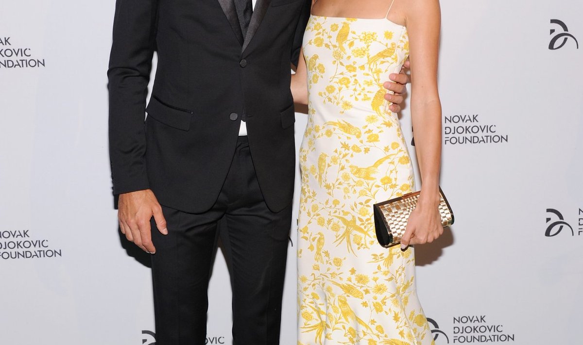 Novak Djokovic koos kalli kaasa Jelena Risticiga