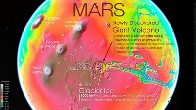 Marsi topograafiline kaart ja Noctise asupaik.