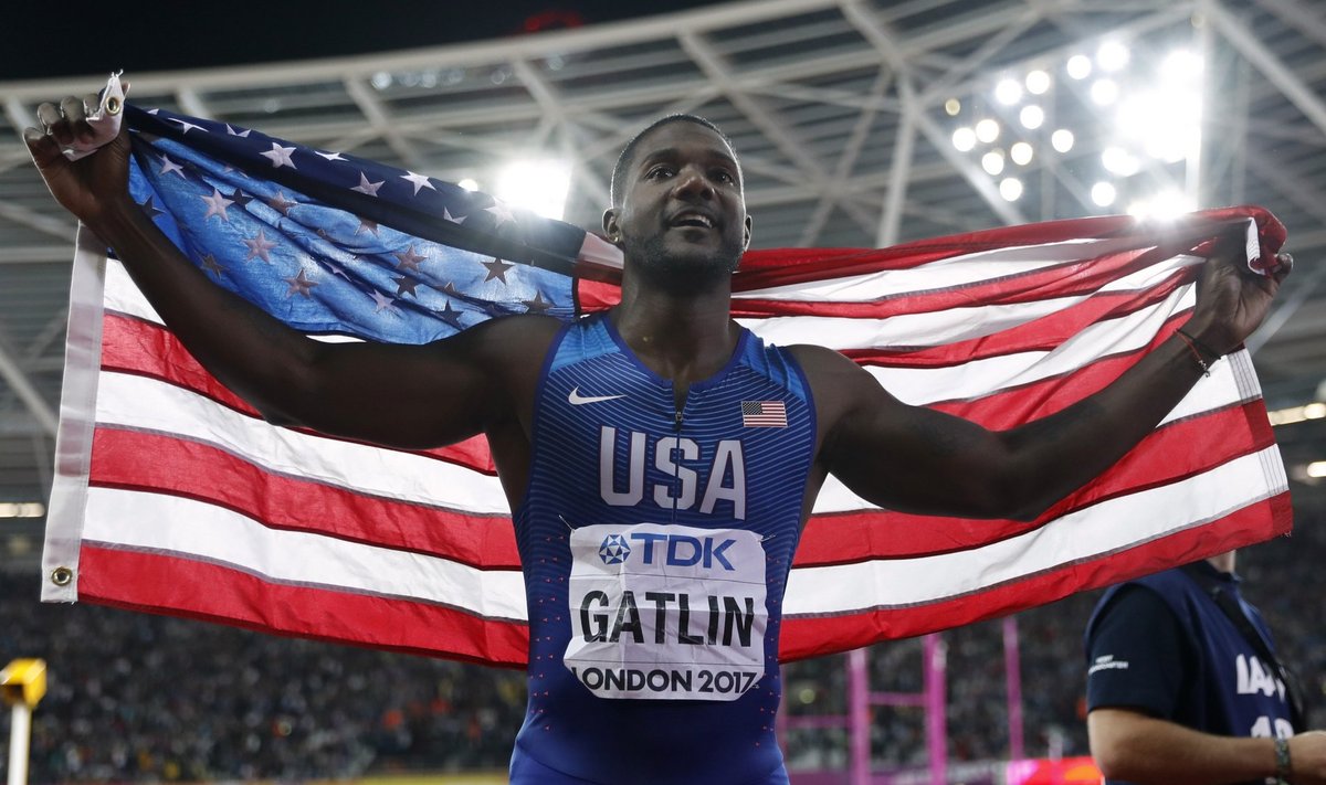 100 meetri jooksu valitseva maailmameistri Justin Gatlini kohale kerkis jälle dopinguvari.