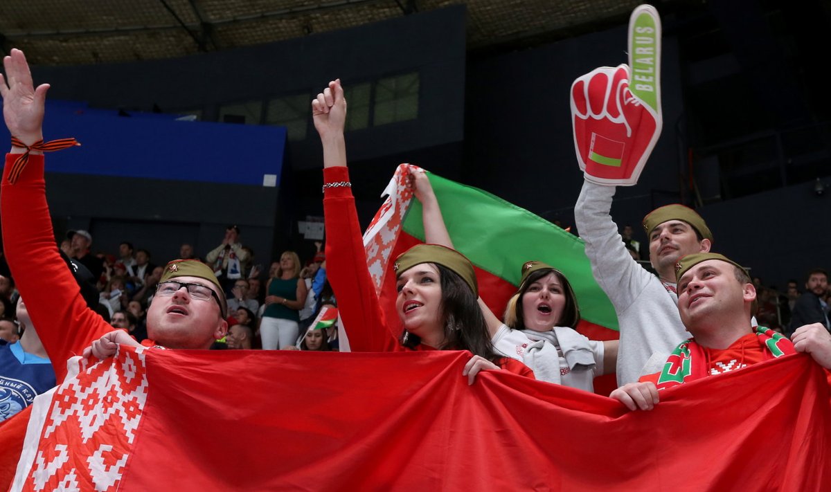 Valgevene fännid jäähoki MM-il.
