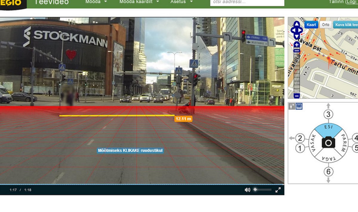Parem kui Google: Regio Teevideo linnapilt pole suvaline, vaid igapidi mõõdetav virtuaalne ruum.