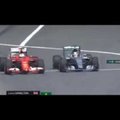 VIDEO: Hamilton vibutas Vetteli suunas rusikat juba soojendusringil
