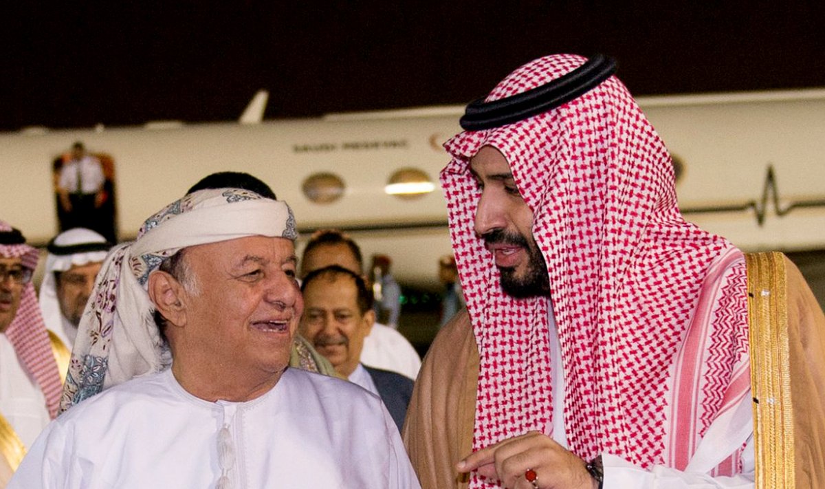 Jeemeni president Hadi ja Saudi Araabia kaitseminister bin Salman