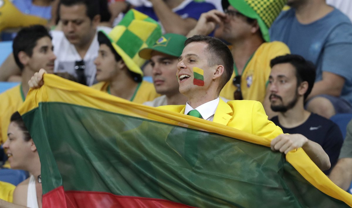 Leedu fännid Rio olümpial.