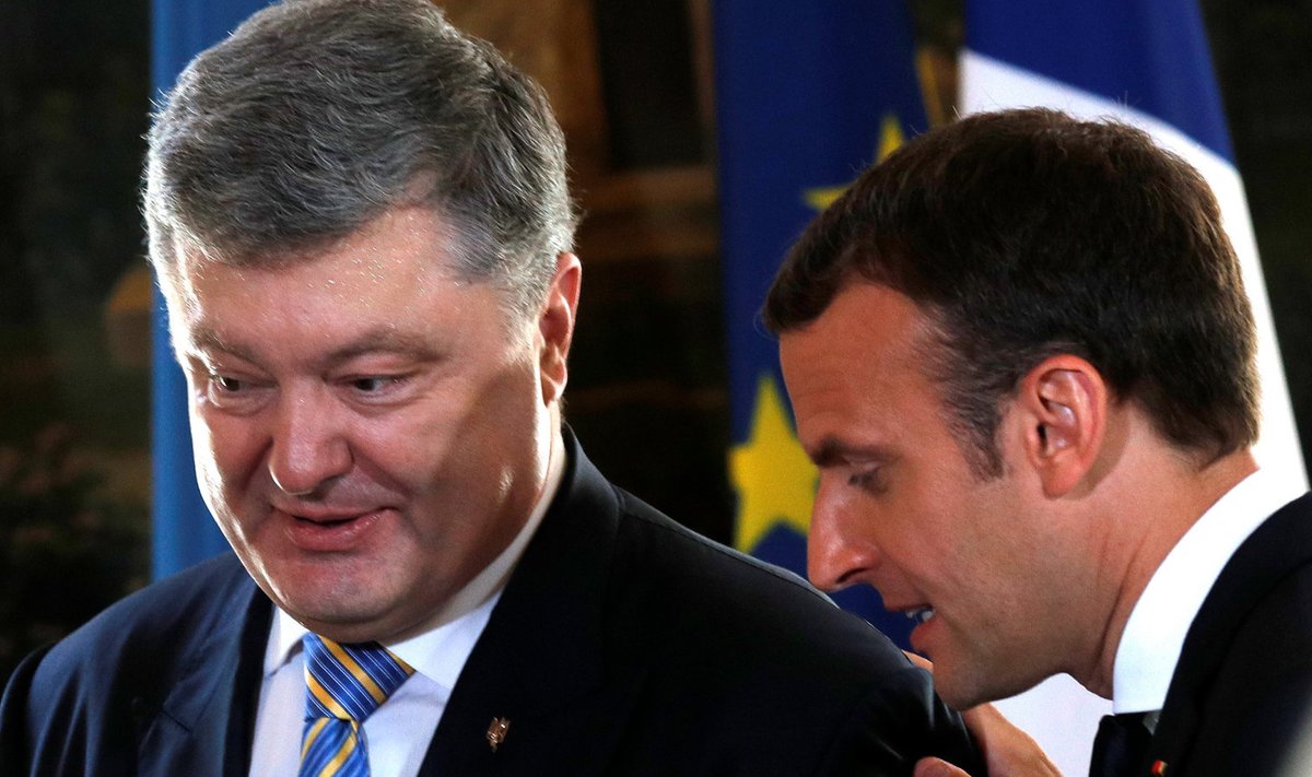Petro Porošenko ja Emmanuel Macron