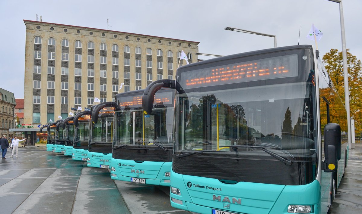Foto on illustratiivne. Tallinna ühistranspordi bussid