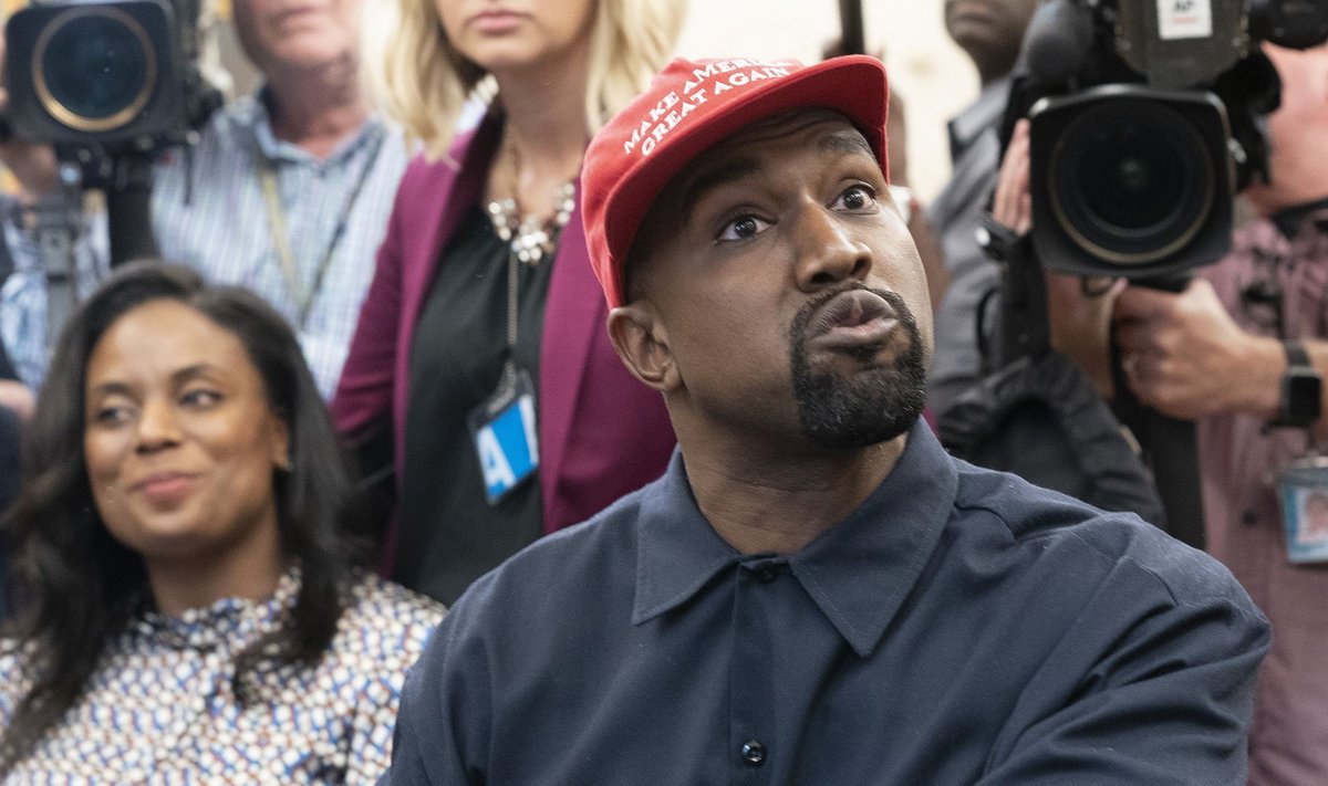 Kayne West (pildil külas Donald Trumpil) külastas Moskvat, kus mitte kõik temaga rahule ei jäänud