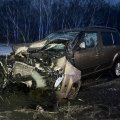 ФОТО | Возле Выхма столкнулись два автомобиля, один из водителей доставлен в больницу