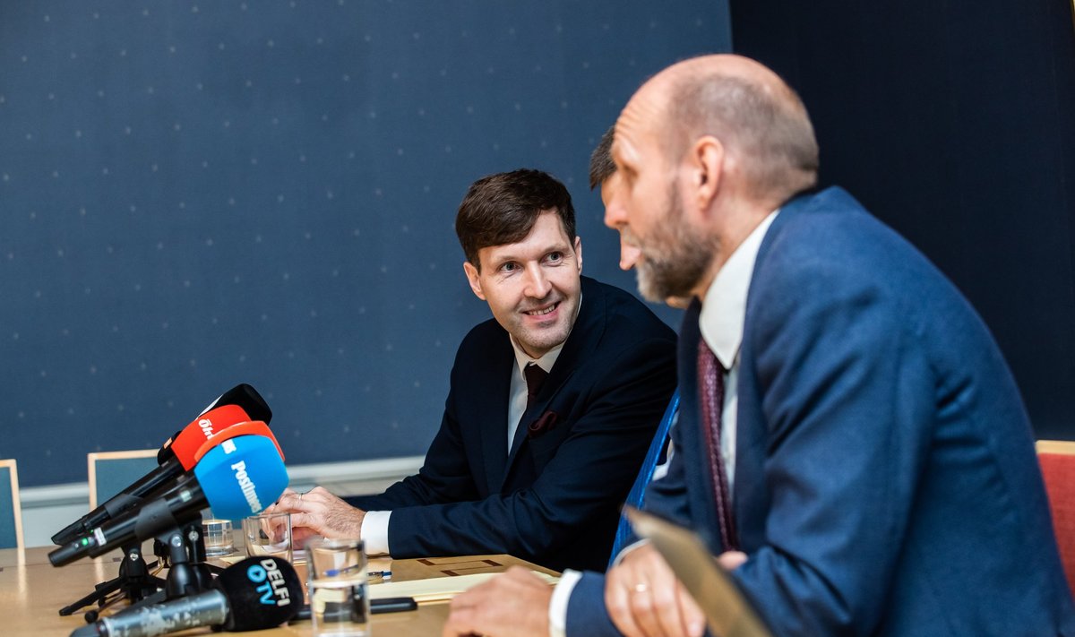EKRE juht Martin Helme ja Isamaa juht Helir-Valdor Seeder.
