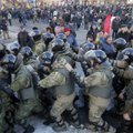 В Киеве произошли столкновения между демонстрантами и полицией