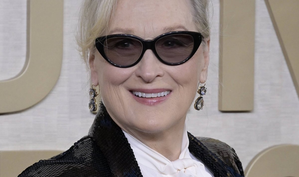 Andekas ümberkehastuja Meryl Streep Kuldgloobuise galal 7.01. 2024.