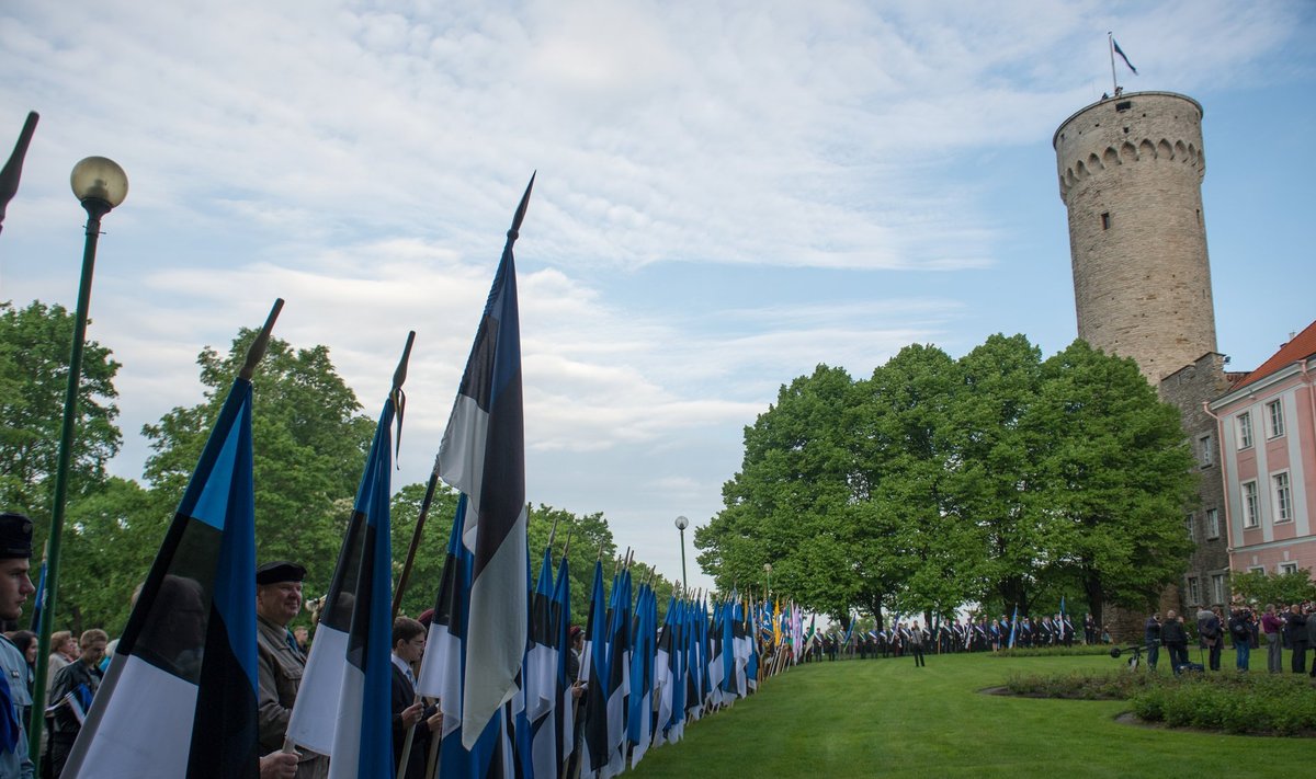 Eesti lipu päeva tähistamine Toompeal