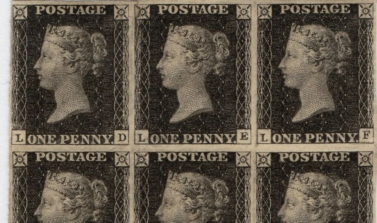 Penny Black 1840. või 1841. aasta väljalaskes