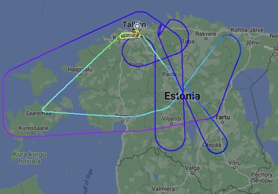 Austria lennufirma piloodid joonistasid Eesti õhutuumi peenise