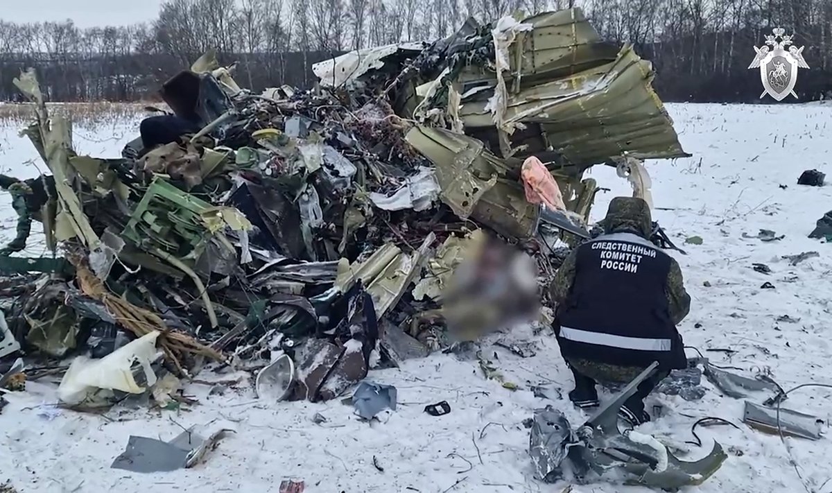 Lennuk, mis Moskva väitel transportis Ukraina sõjavange.