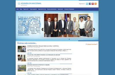Nicaragua parlamendi kodulehekülg