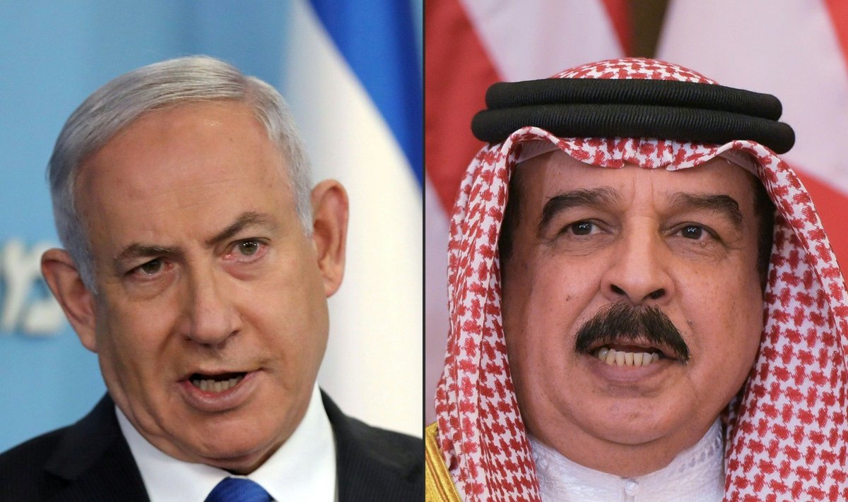 Benjamin Netanhayu Iisraelist ja Hamad bin Isa Al Khalifa Bahreinist