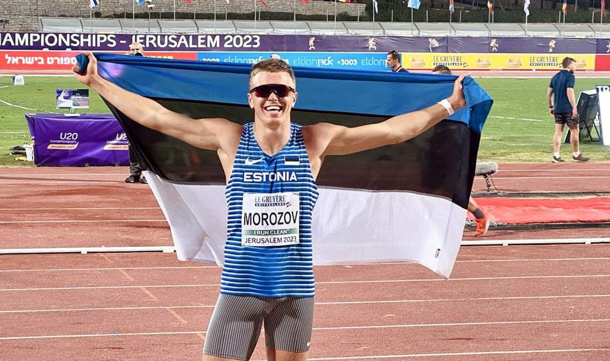 Представитель Эстонии Виктор Морозов завоевал золотую медаль на чемпионате Европы до 20 лет