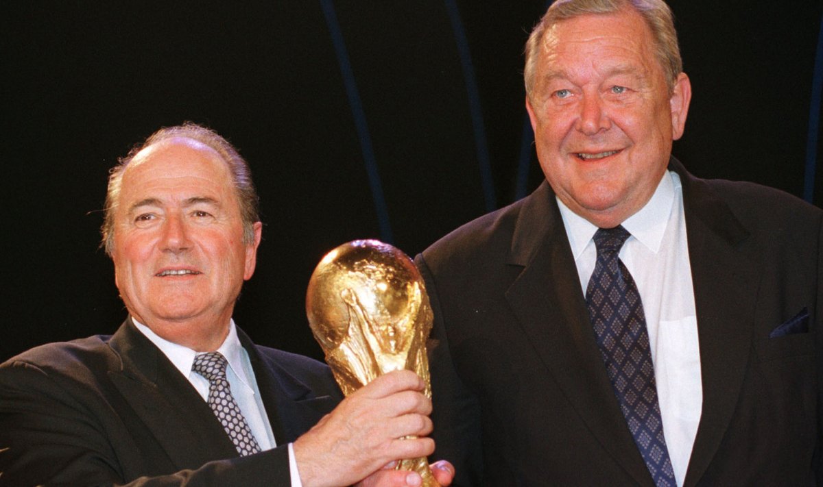 Sepp Blatter ja Lennart Johansson