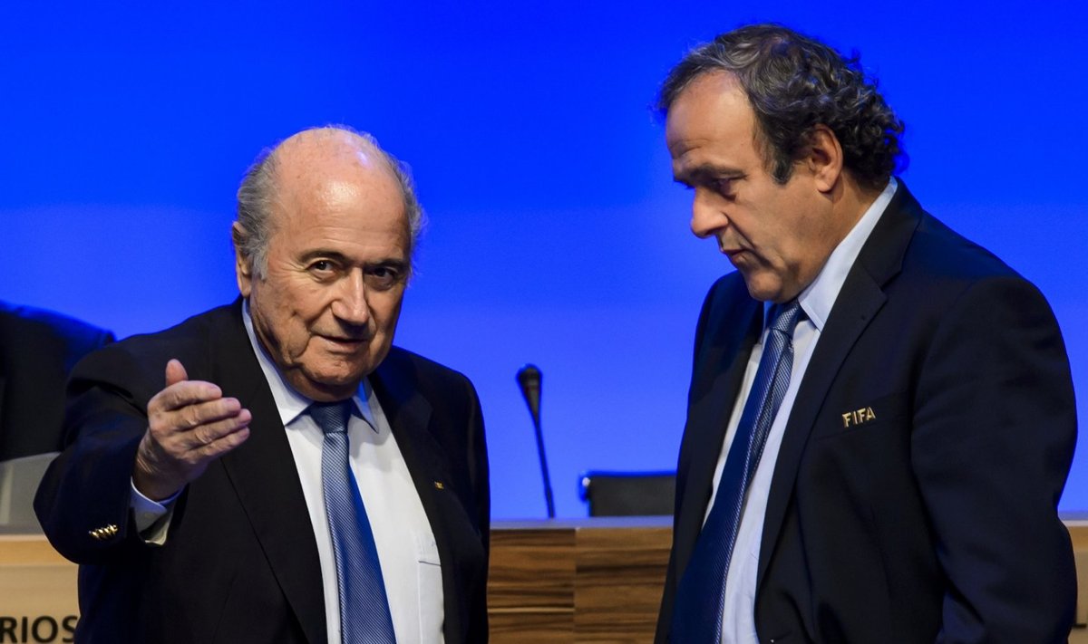 Sepp Blatter ja Michel Platini