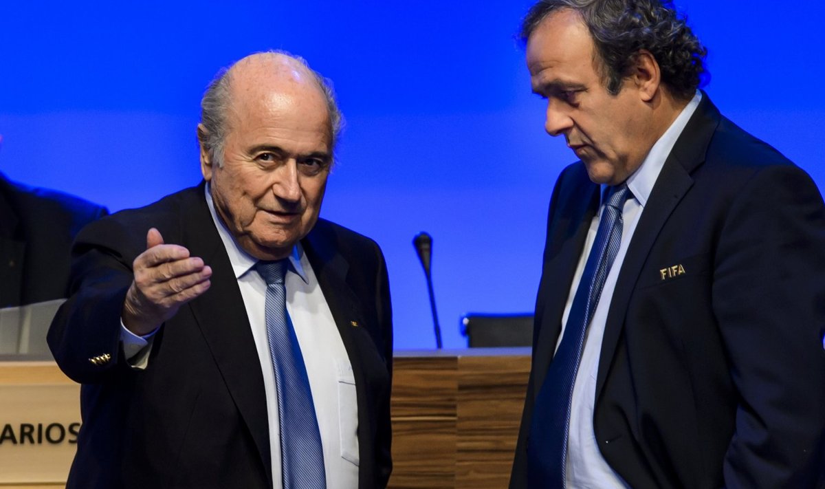 Joseph Blatter ja Michel Platini