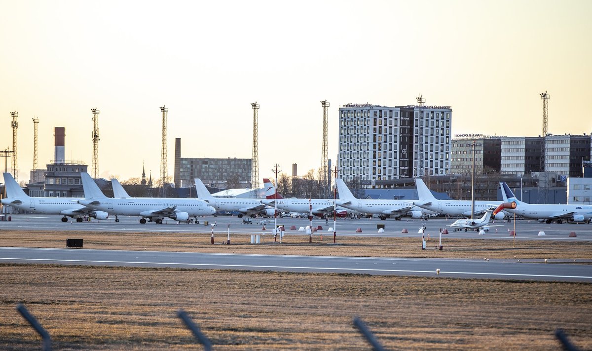 Tallinna lennujaamas lennukid ei lenda, kuid autorendifirmad peavad maksma nii parklatasu kui ka uute autode liisinguid.