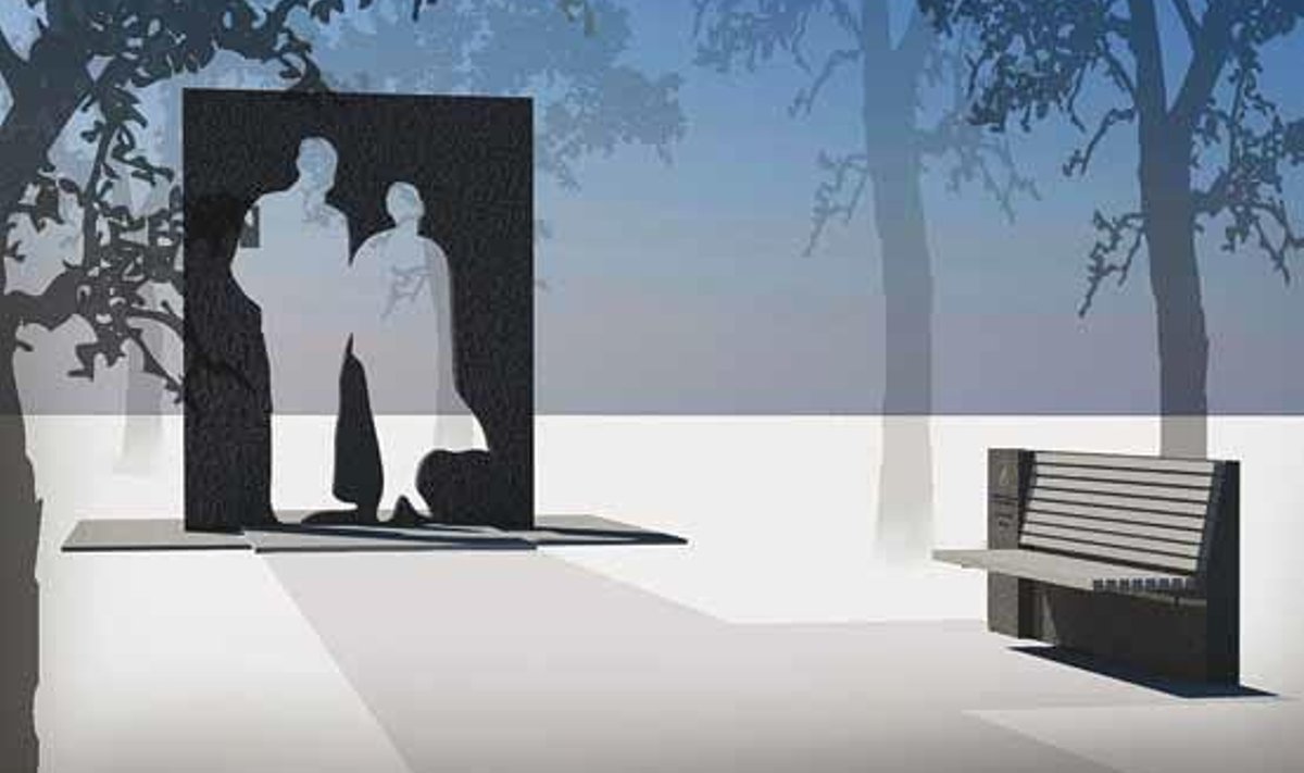 Monumendi kavandi “Taaskohtumine“ autoriteks on Eesti Kunstiakadeemia arhitektuuritudengid Juhan Kangilaski ja Maria Freimann