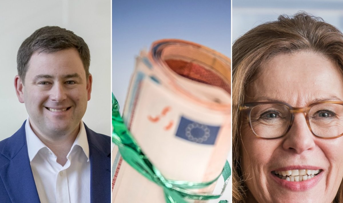 Robert Kitt ja Swedbank Grupi juhatuse esinaine Brigitte Bonnesen.