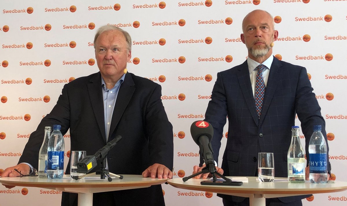 Nõukogu juht Göran Persson ja senine tegevjuht Anders Karlsson