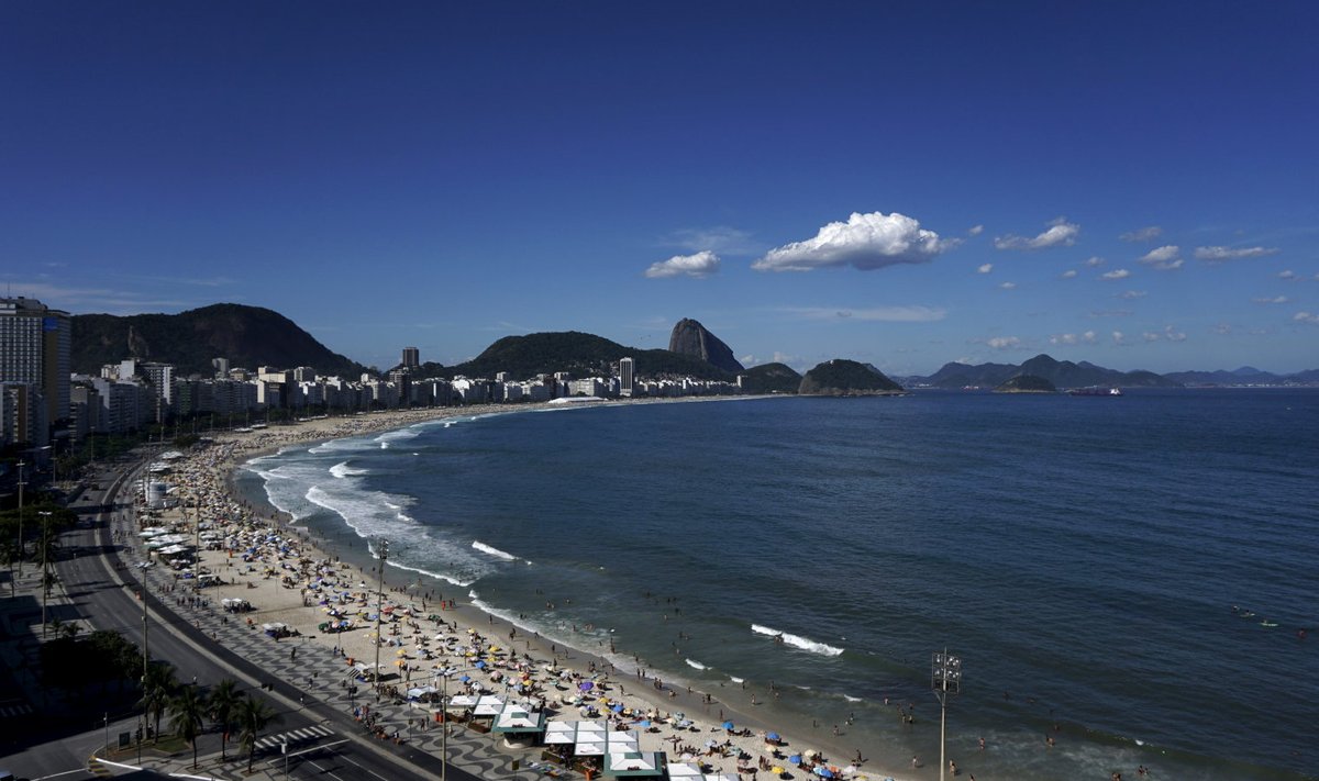 Copacabana rand Rio de Janeiros
