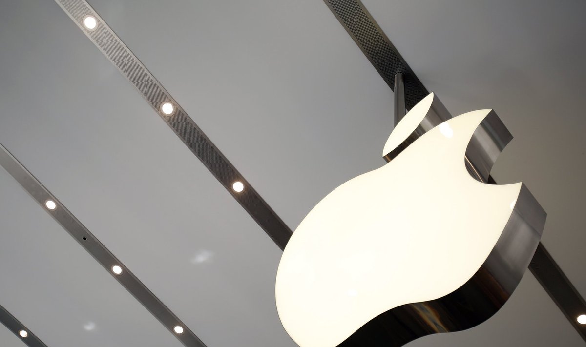 File photo of Apple logo inside the newly opened Omotesando Apple store at a shopping district in Tokyo