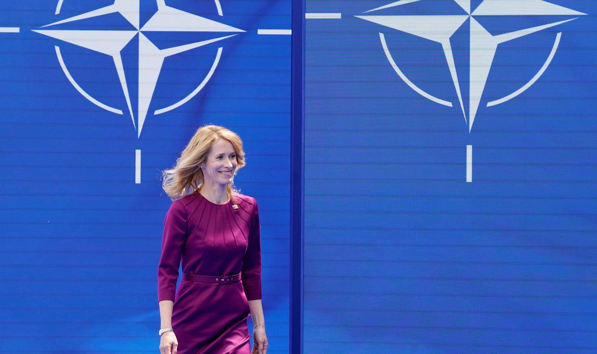 Кая Каллас на саммите НАТО в 2021 году