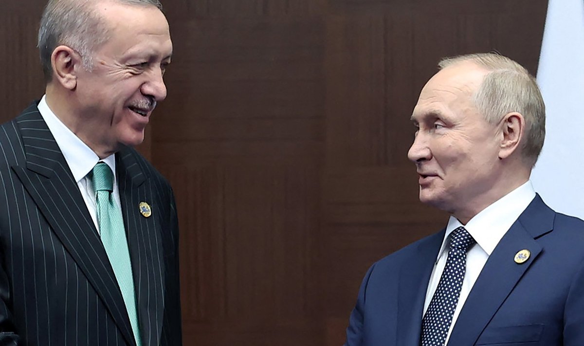 Recep Tayyip Erdoğan ja Vladimir Putin oktoobris Astanas