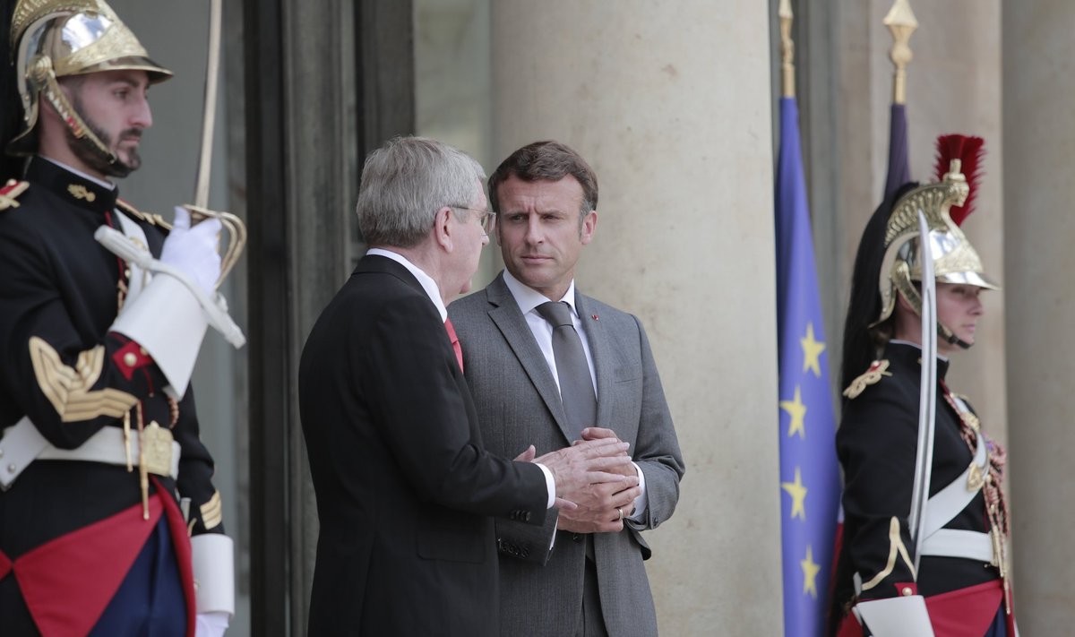 Emmanuel Macron ja Thomas Bach
