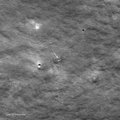 Eeldatav Luna-25 hukkumispaik