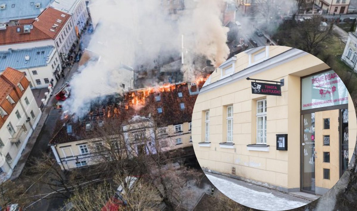 Põlengus sai kahjustada Tsikiita Ilustuudio