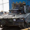 FOTOD ja VIDEO: Hollandist saabusid Eestisse suurhanke korras ostetud esimesed jalaväe lahingumasinad