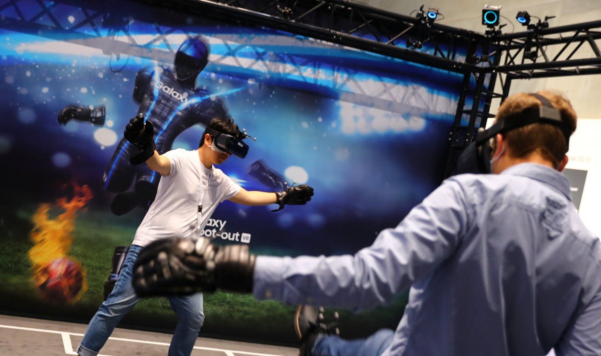 Nagu ikka, pakkus Samsung ka VR-elamusi (Foto: REUTERS)