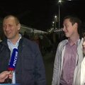 ВИДЕО: Супруга и дети встретили Алексея Дрессена на перроне в Москве
