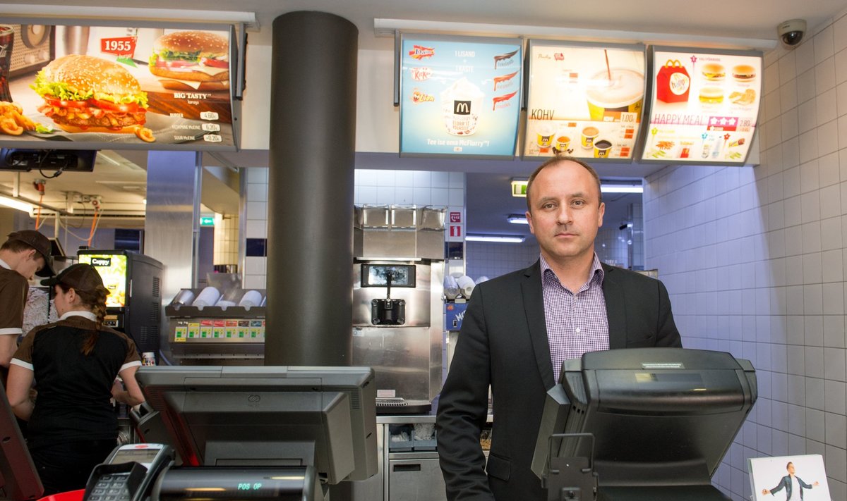 McDonald'si Baltimaade juht Vladimir Janevski Viru McDonald'sis.