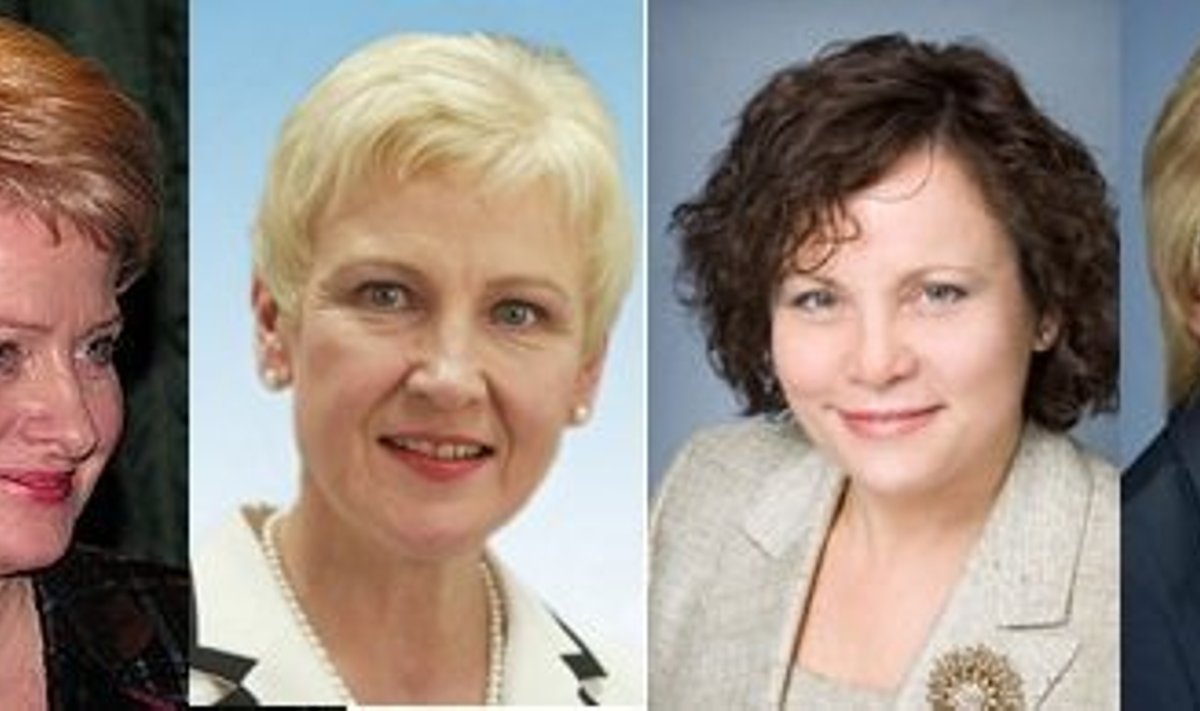 Dalia Grybauskaitė, Irena Degutienė, Rasa Juknevičienė, Ingrida Šimonytė