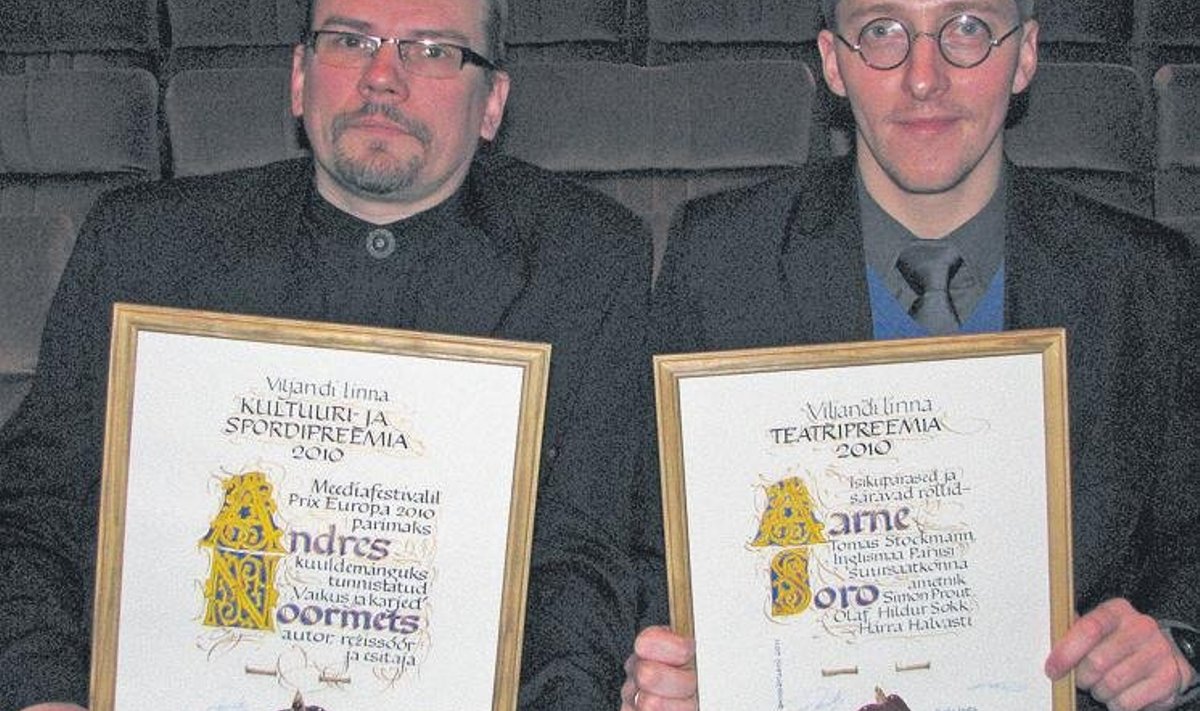 2010. aastal said aastapreemia ka Andres Noormets ja Aarne Soro
